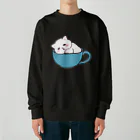 ふわにゃんshopのすやすや(ブラック) Heavyweight Crew Neck Sweatshirt