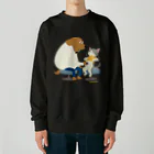 Quatre Illustrationの犬のお医者さん Heavyweight Crew Neck Sweatshirt