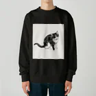 ネコノートショップ（neco-note shop）のバズ（保護猫シェルターQUEUE） Heavyweight Crew Neck Sweatshirt