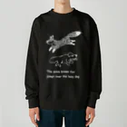 Zinjo_Designのわかる人にはわかる！犬ときつねデザイン！ Heavyweight Crew Neck Sweatshirt