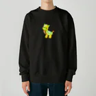 satoayaのアニマルカフェのフルーツアニマル　キウイシカ Heavyweight Crew Neck Sweatshirt