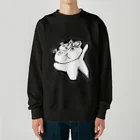 あなたのパンダのパンダのお面をつけたパンダ Heavyweight Crew Neck Sweatshirt