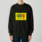 3mice_shodoの子　子　子 Heavyweight Crew Neck Sweatshirt