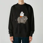 くらきち ONLINE SHOPのねこタイツとマンモス Heavyweight Crew Neck Sweatshirt