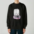 おとうふくんのロボット掃除機とおとうふくん Heavyweight Crew Neck Sweatshirt