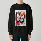 ちょもらんまのColorful butterflies Heavyweight Crew Neck Sweatshirt