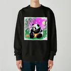 Magokoroの夏のパンダ Heavyweight Crew Neck Sweatshirt