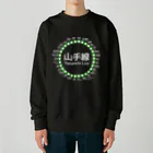 DRIPPEDのJR山手線路線図 白ロゴ Heavyweight Crew Neck Sweatshirt