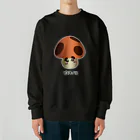 オサカナ店長（ファミコン堂）のどくキノコ Heavyweight Crew Neck Sweatshirt