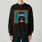 I'm Pixelのグルメなオッター Heavyweight Crew Neck Sweatshirt