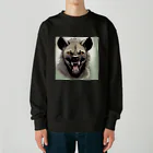 京都イラスト工房の動物シリーズ24：ハイエナ Heavyweight Crew Neck Sweatshirt