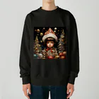 kobura05の星降る夜のクリスマスイノセンス Heavyweight Crew Neck Sweatshirt