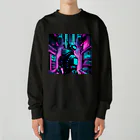 のんびりアート工房のサイバーパンク Heavyweight Crew Neck Sweatshirt