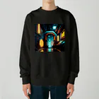 のんびりアート工房のサイバーパンク Heavyweight Crew Neck Sweatshirt