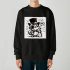 REI-AI-PONのハットを被ったねこ🐈 Heavyweight Crew Neck Sweatshirt