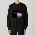 hashiba_のspace cat Heavyweight Crew Neck Sweatshirt