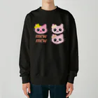 Illustrator Moca&Ram shopのこねこのミューミュー Heavyweight Crew Neck Sweatshirt