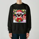 furebuhi　clubのXmas PUG Heavyweight Crew Neck Sweatshirt