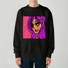 1000srk_のPINK女子 Heavyweight Crew Neck Sweatshirt