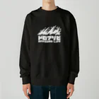 QUQU_WORKSのドロアソビ オフロードライフ ホワイト Heavyweight Crew Neck Sweatshirt