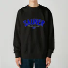 Super Sauna StyleのSAUNER1137 Blue-Black- Heavyweight Crew Neck Sweatshirt