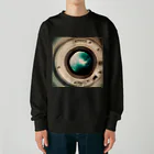 テフラんずの窓の外は宇宙 Heavyweight Crew Neck Sweatshirt