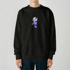 satoayaのアニマルカフェのフルーツファッション　ブルーベリー Heavyweight Crew Neck Sweatshirt