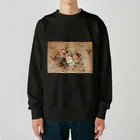 public2024のピンクと黄色のバラ Heavyweight Crew Neck Sweatshirt