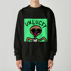 ぷりてぃーくりーちゃーずのアンラッキー Heavyweight Crew Neck Sweatshirt