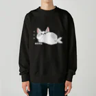 MOCHI Shopの無言の圧な猫 Heavyweight Crew Neck Sweatshirt