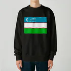 お絵かき屋さんのウズベキスタンの国旗 Heavyweight Crew Neck Sweatshirt