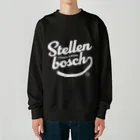 競馬おしゃれグッズ製作所のステレンボッシュ（タイポグラフィWHITE） Heavyweight Crew Neck Sweatshirt