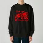 『NG （Niche・Gate）』ニッチゲート-- IN SUZURIのGet Up! Stand Up!(赤) Heavyweight Crew Neck Sweatshirt