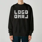 AEDIのロゴランド ホワイト ロゴ（LogoLand White Logo） Heavyweight Crew Neck Sweatshirt