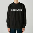 AEDIのLogoLand White Singe Line Logo（ロゴランド ホワイト シングルラインロゴ） Heavyweight Crew Neck Sweatshirt
