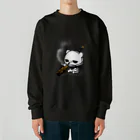 クレイジー闇うさぎSHOPのブチギレ毒舌くま(🚬) Heavyweight Crew Neck Sweatshirt