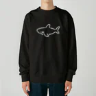 サメ わりとおもいのわりとシンプルなサメ2021白線 Heavyweight Crew Neck Sweatshirt