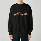 HermannStrasseのミケランジェロとフリンジヘラオヤモリ Heavyweight Crew Neck Sweatshirt