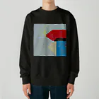 レターオールソーツの'in between blues' - left Heavyweight Crew Neck Sweatshirt