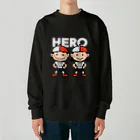 有限会社ケイデザインのわんぱくキッズ〜紅白帽〜 Heavyweight Crew Neck Sweatshirt