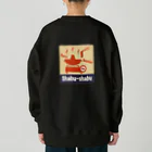 Siderunの館 B2の【バックプリント】レトロ看板風なしゃぶしゃぶ Heavyweight Crew Neck Sweatshirt