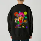 Siderunの館 B2の【バックプリント】おてんば魔女のポメラちゃん Heavyweight Crew Neck Sweatshirt