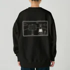 miomioのうさぎ　バックプリント　ホワイト Heavyweight Crew Neck Sweatshirt