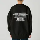 blvd1970のBLVD Logo WHITE Heavyweight Crew Neck Sweatshirt