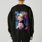 Rapitesu_AI_officialの「花の中の美 - レースの少女」 Heavyweight Crew Neck Sweatshirt