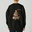 Siderunの館 B2の【バックプリント】画伯チックなブレーメンの音楽隊 Heavyweight Crew Neck Sweatshirt