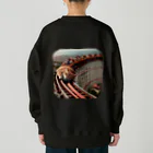 ニャーちゃんショップの眠りネコ Heavyweight Crew Neck Sweatshirt