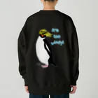 LalaHangeulのRockhopper penguin　(イワトビペンギン)　バックプリント Heavyweight Crew Neck Sweatshirt