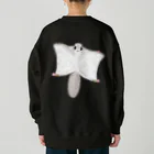 LalaHangeulのエゾモモンガさんドーン！　バックプリント Heavyweight Crew Neck Sweatshirt