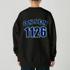 温泉グッズ@ブーさんとキリンの生活のONSEN 1126 Heavyweight Crew Neck Sweatshirt